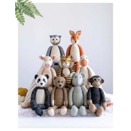 Knitted animal toys